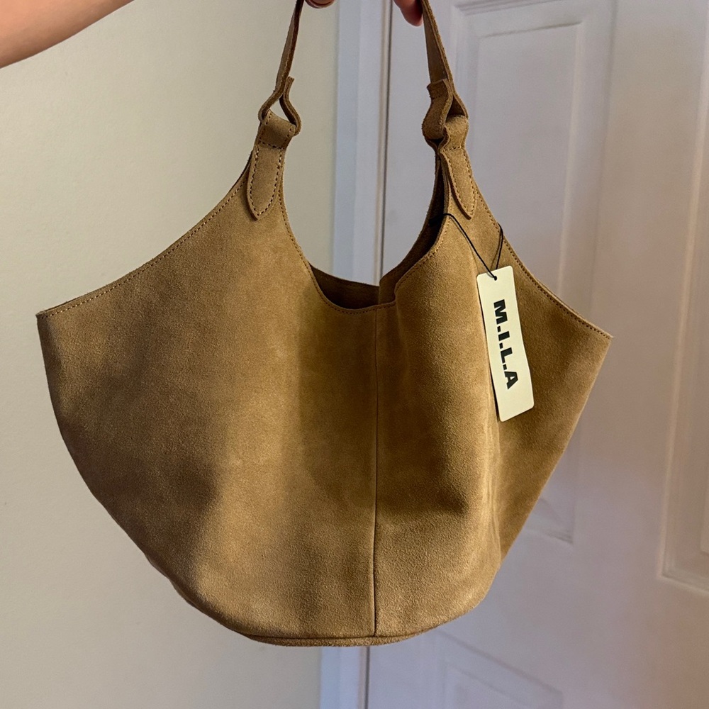 M.I.L.A Emma Bag - Sand Suede - Picture 6 of 8
